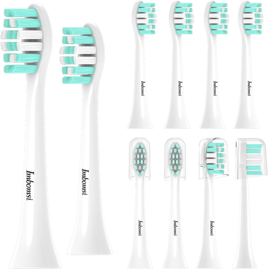 Toothbrush Heads Compatible with Philips Sonicare Electric Toothbrush 4100,5100,6100,C1,C2,C3,G,W,Sonic Brush Head, Removing Dental Plaque, Soft Brush, White,10 Pack