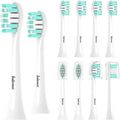 Toothbrush Heads Compatible with Philips Sonicare Electric Toothbrush 4100,5100,6100,C1,C2,C3,G,W,Sonic Brush Head, Removing Dental Plaque, Soft Brush, White,10 Pack