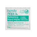 Handynaps Alcohol-Free Hand Wipes With Fresh Lemon Scent, Gentle On The Skin - Box of 100 Individually Wrapped Wipes For Adults and Kids, Travel Essentials