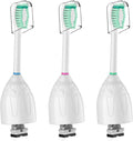 Toothbrush Heads for Philips Sonicare Replacement Brush Heads Medium Soft Dupont Bristles Electric Toothbrush Replacement Heads Fit E-Series Essence Xtreme Elite Advance and CleanCare, 3 Pack, White