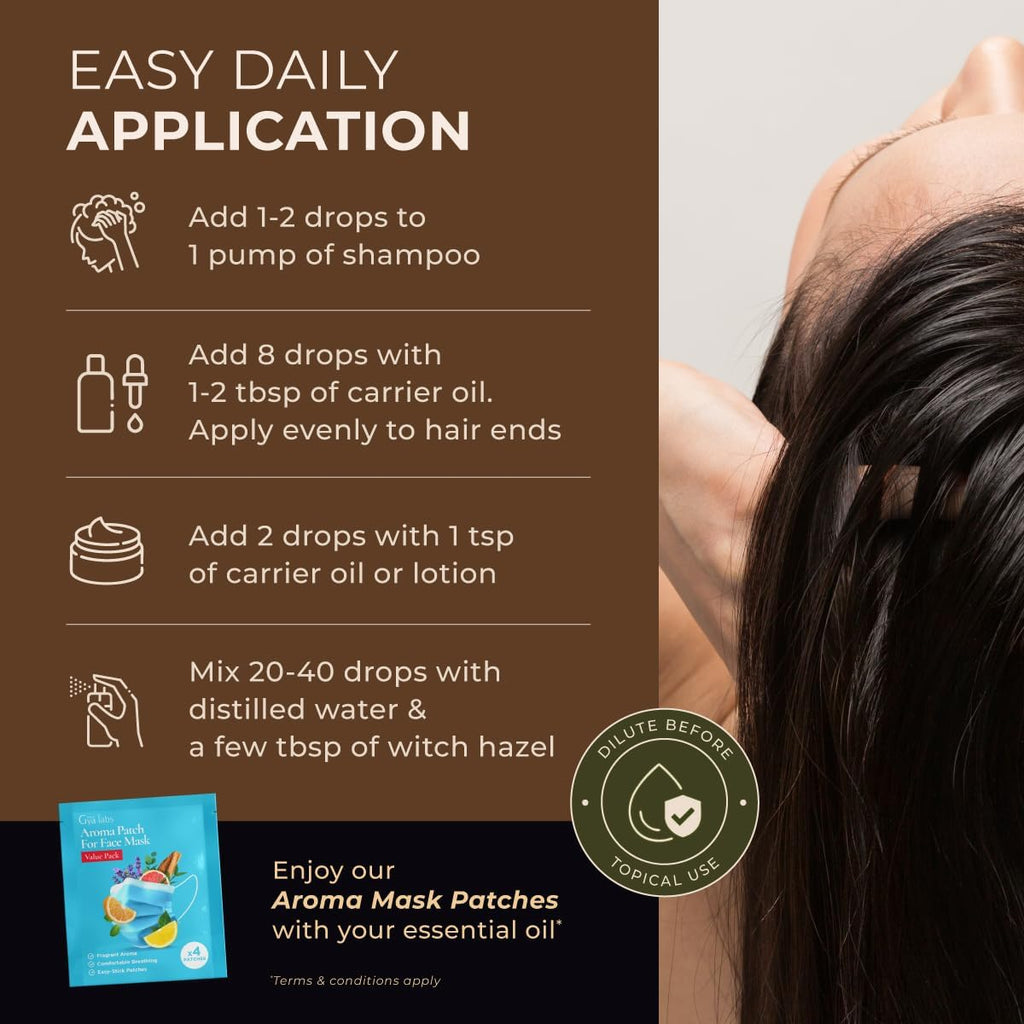 Gya Labs Peppermint Essential Oil - 4 Fl Oz - for Hair, Skin, Diffuser, Aromatherapy & DIY Candle Making Scent