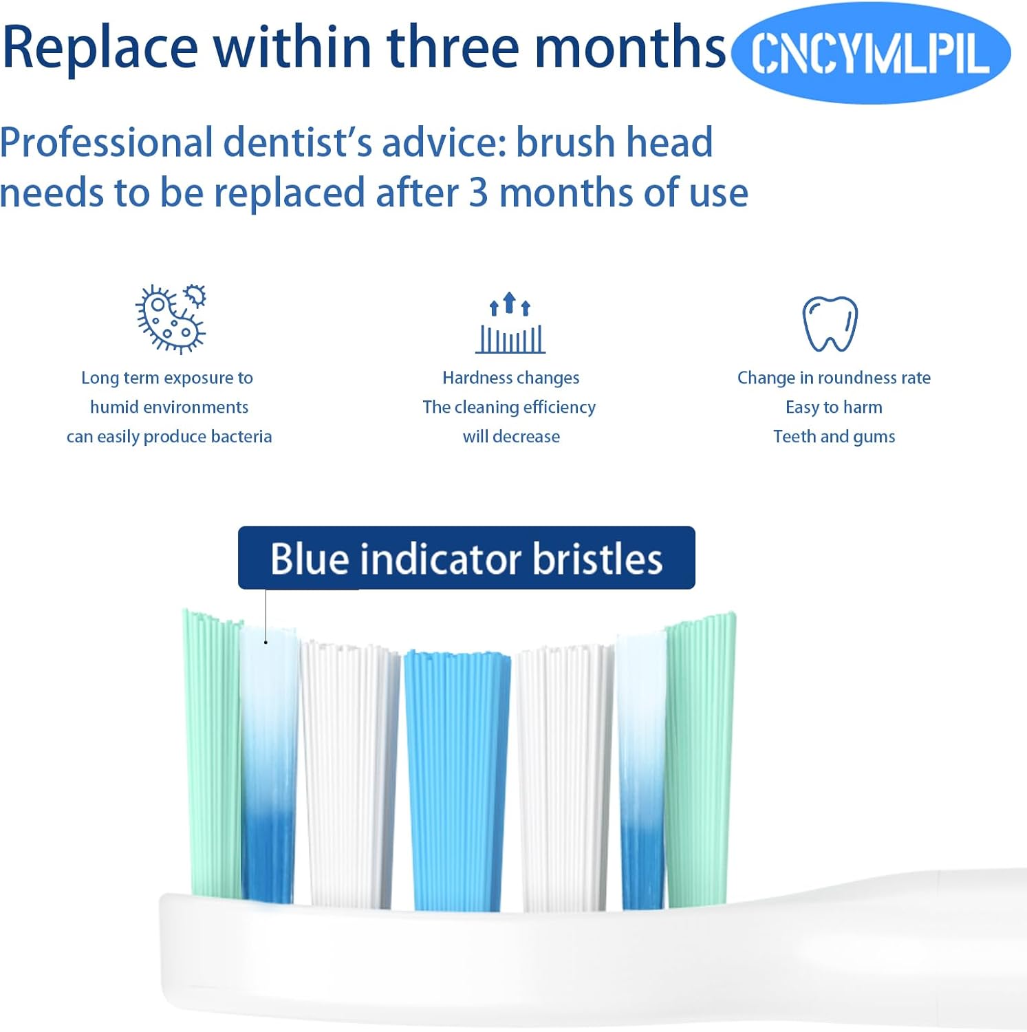 Replacement Toothbrush Heads for Philips Sonicare Replacement Heads, Electric Replacement Brush Head Compatible with Phillips Sonicare Electric Toothbrush, 10 Pack