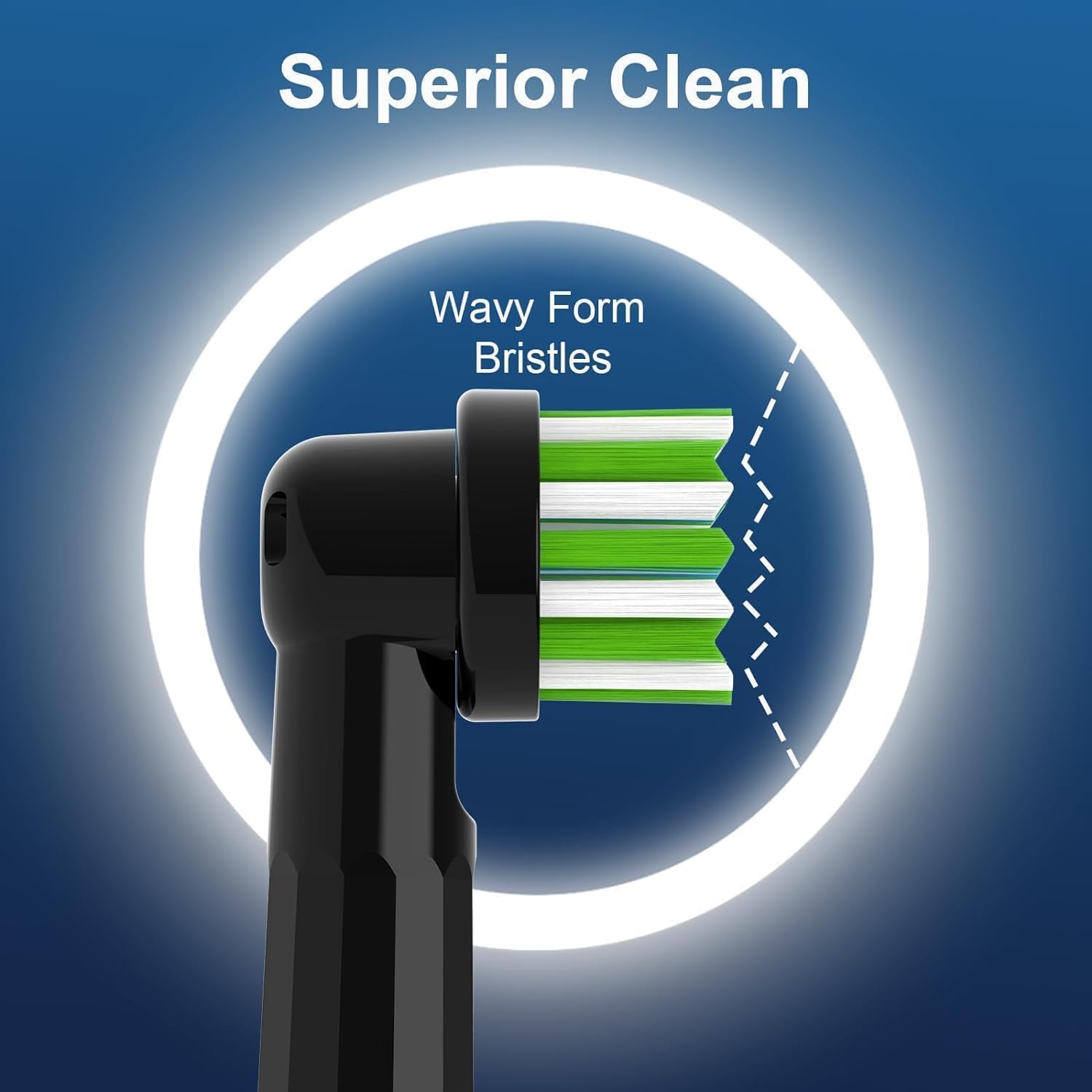 Replacement Toothbrush Heads Compatible with Oral b Braun Smart 1500/7500,Pro 1000/1500,Genius x/6000/Cross/Floss/Sensitive, 8PCS Electric Brush Heads Refill for Braun Oral B