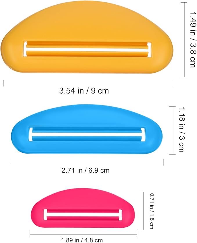18Pcs Toothpaste Tube Squeezers Assorted Sizes Mini Travel Size Tube Extruders for Bathroom and Mosaic Supplies