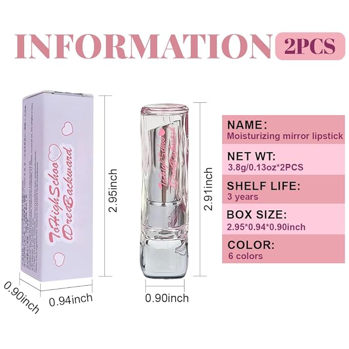 Plumper Moisturizing Butter Lipstick for Women, Natural Tinted Lip Balm Shine Nourishing Hydrating Lip Gloss Stain for Dry Lips, Lightweight Lip Liner Care Makeup, Vegan, 2Pc Rose & Brown Black