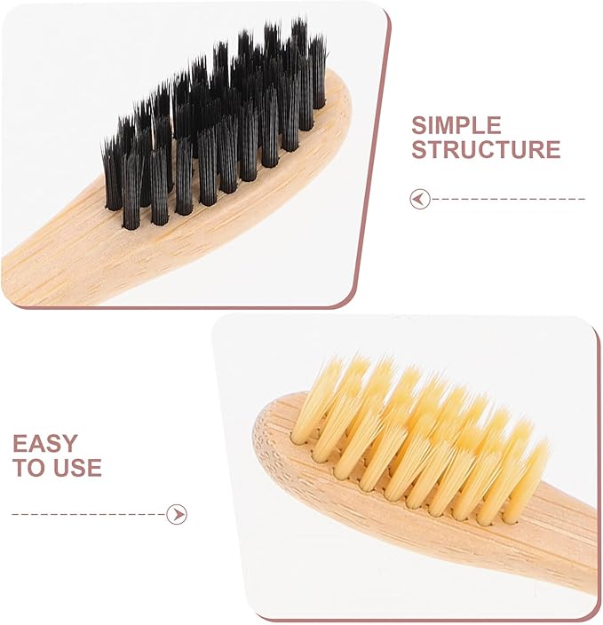 15 Pcs Toothbrush Set Soft Bristles Gentle Gums Comfortable Grip Portable for Travel Home Bathroom Cleaning Eco-Friendly Sustainable Oral Care