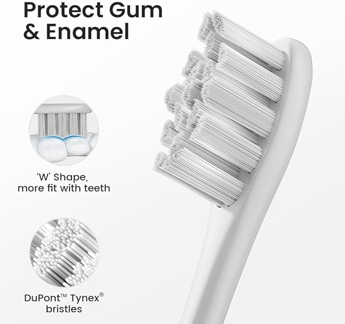 Oclean Electric Toothbrush for Adults, 150 Days Battery Life Electric Toothbrush, USB Rechargeable Sonic Travel Toothbrush with 6 Brush Heads & Travel Case, 5 Modes and Smart Timer