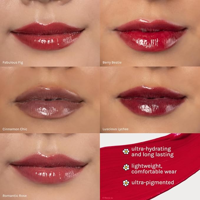 The Crème Shop Miffy Lip Stain, Glossy Finish, Long Wear, Formulated with Jojoba Oil, Sunflower Oil to hydrate, soothe, and moisturize lips, Korean formula - Available in 5 Shades (Berry Bestie)