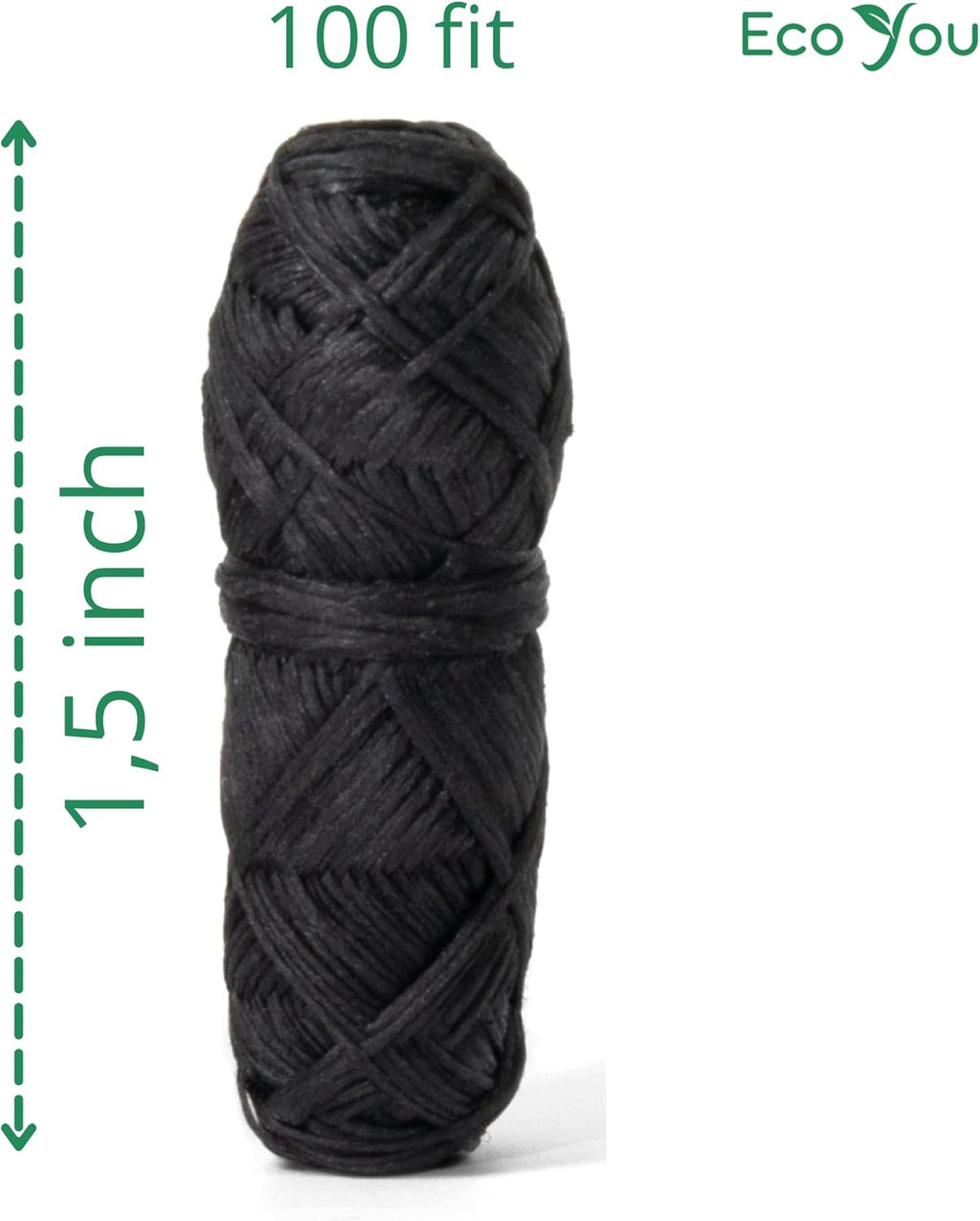 Bamboo Charcoal Dental Floss | Mint & Candelilla Wax | Vegan & Biodegradable (2 Refills Pack)