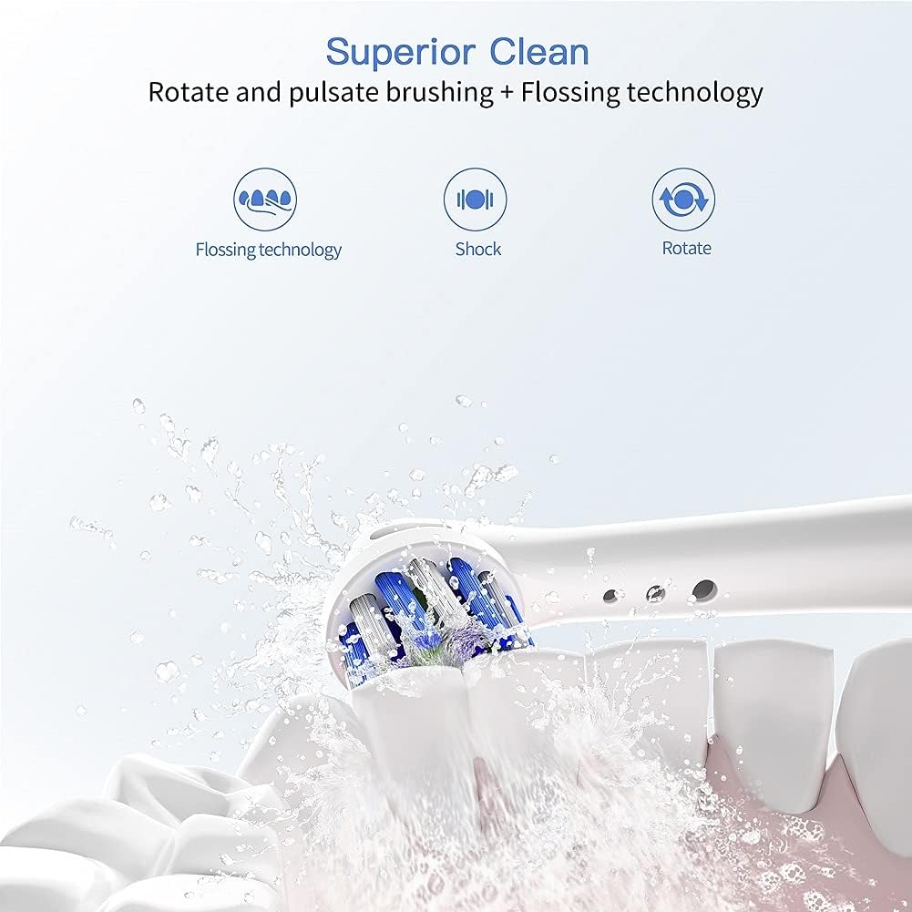 Replacement Toothbrush Heads for Oral B Braun, 16 Pack Electric Toothbrush Heads, Precision Clean Brush Heads Refill Compatible with Oral-B 7000/Pro 1000/9600/5000/3000/8000 (16pack)