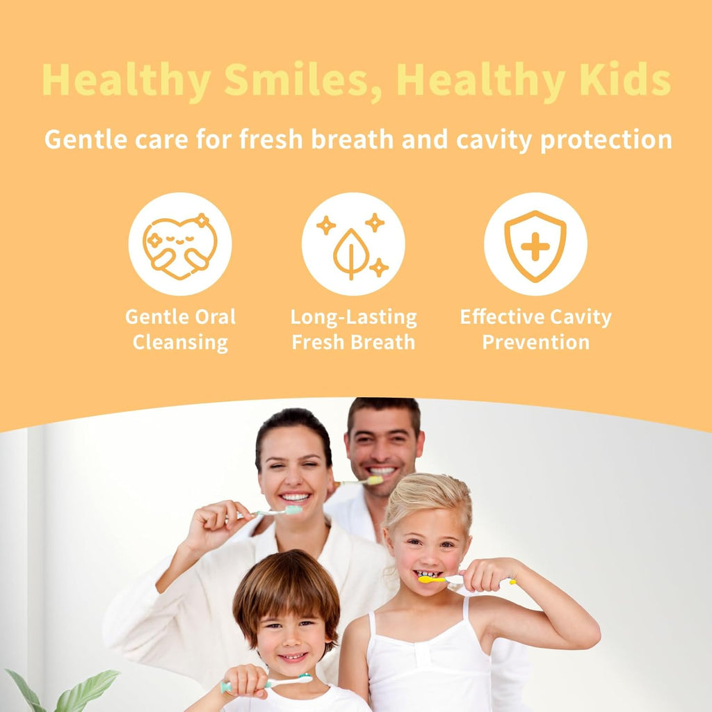 Mouth Spray for Kids, Toddler Toothpaste Helper, Fluoride Free Baby Toothpaste Cavity Protection, Oral Care with Natural P113+ Antibacterial Peptide - for Newborns to Age 12 (Citrus)