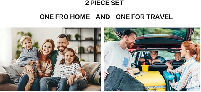 Wenge Portable Orthodontic Oral Care Kit - 2Pack - Travel Kit for Patients, Interdental Brushing Wax Floss Toothbrush Cleaning (Red_Green)