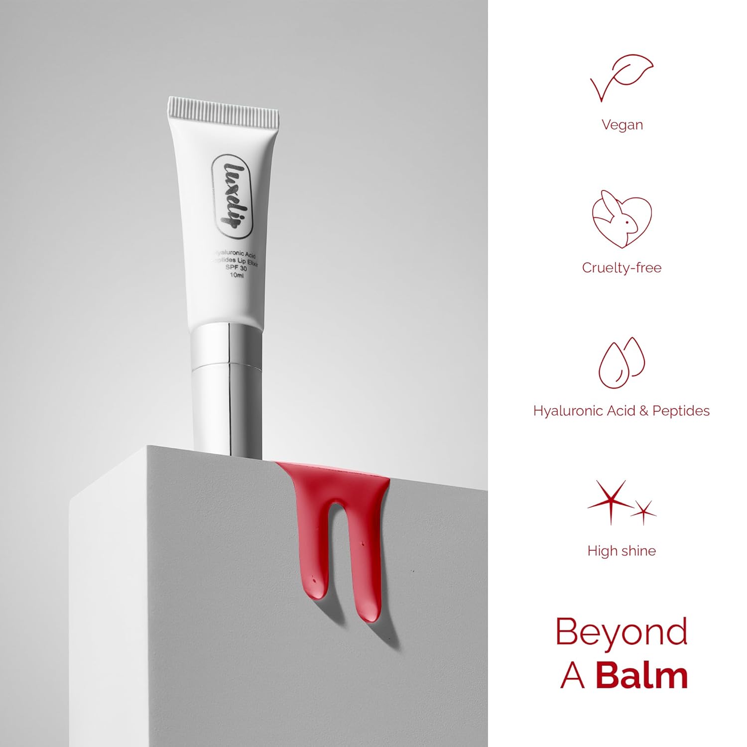 Tinted Lip Balm for Dry, Chapped Lips, Hydrating Vegan Lip Care with Sheer Color & Moisturizing Glow – Non-Sticky Nourishing, Lip Plumping Treatment for Soft, Smooth Lips (Rosewood 10ml)