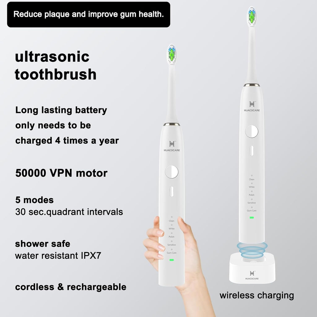 Upgraded Model Water flosser and Electric Toothbrush Combo-5 Brushing & Flossing Mode-Game-Changer for Your Oral Care Routine.2-in-1 Oral Clean Kit-for Teeth Cleaning and Gum Health(White)