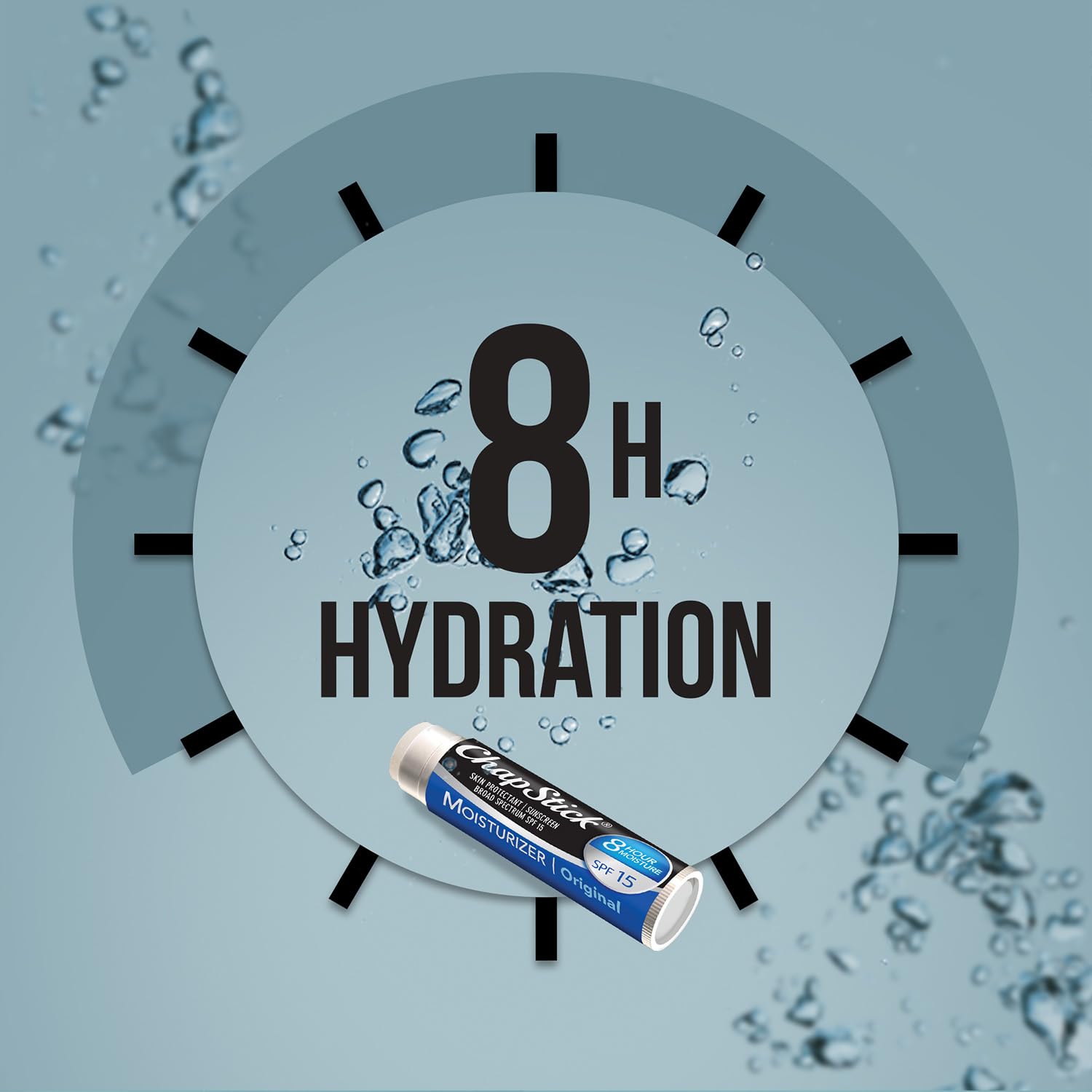 ChapStick Moisturizer 2-in-1 Lipcare SPF 15, Original, 12-Pack – 8-Hour Sunscreen Lip Balm with Aloe Vera and Vitamin E, 0.15 Oz Ea