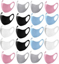 20PCS Light Weight Unisex Adult Fashion Face Covering, Reusable, Dust Proof, Washable, Cool Mixed Colors