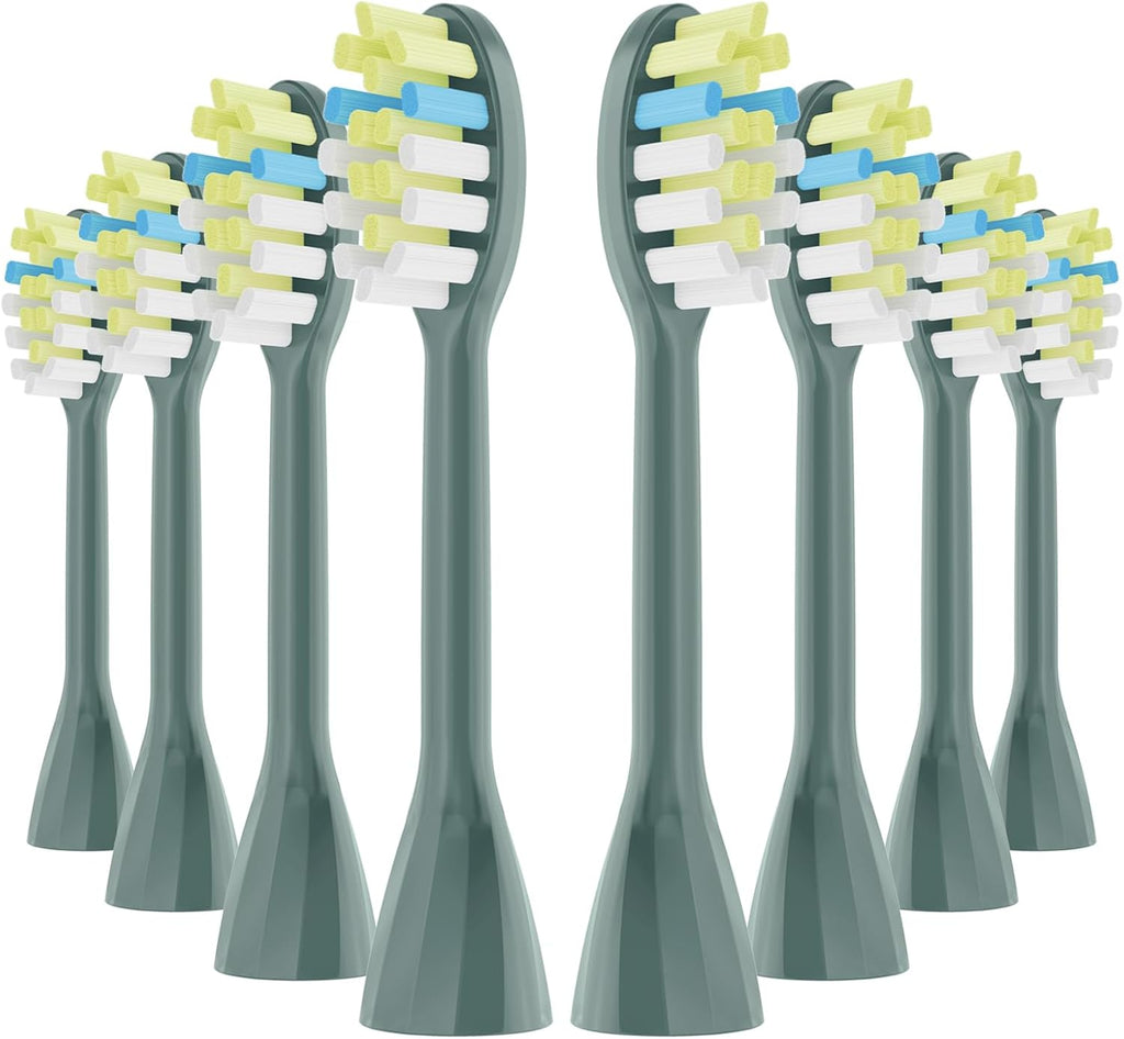 One Series Replacement Toothbrush Heads Pisonicleara Compatible with sonicare Philips One Series BH1022/03 HY1100/02 HY1102 (8-pc) Battery Brush, Mango Snow White Travel Refill (one-sage)