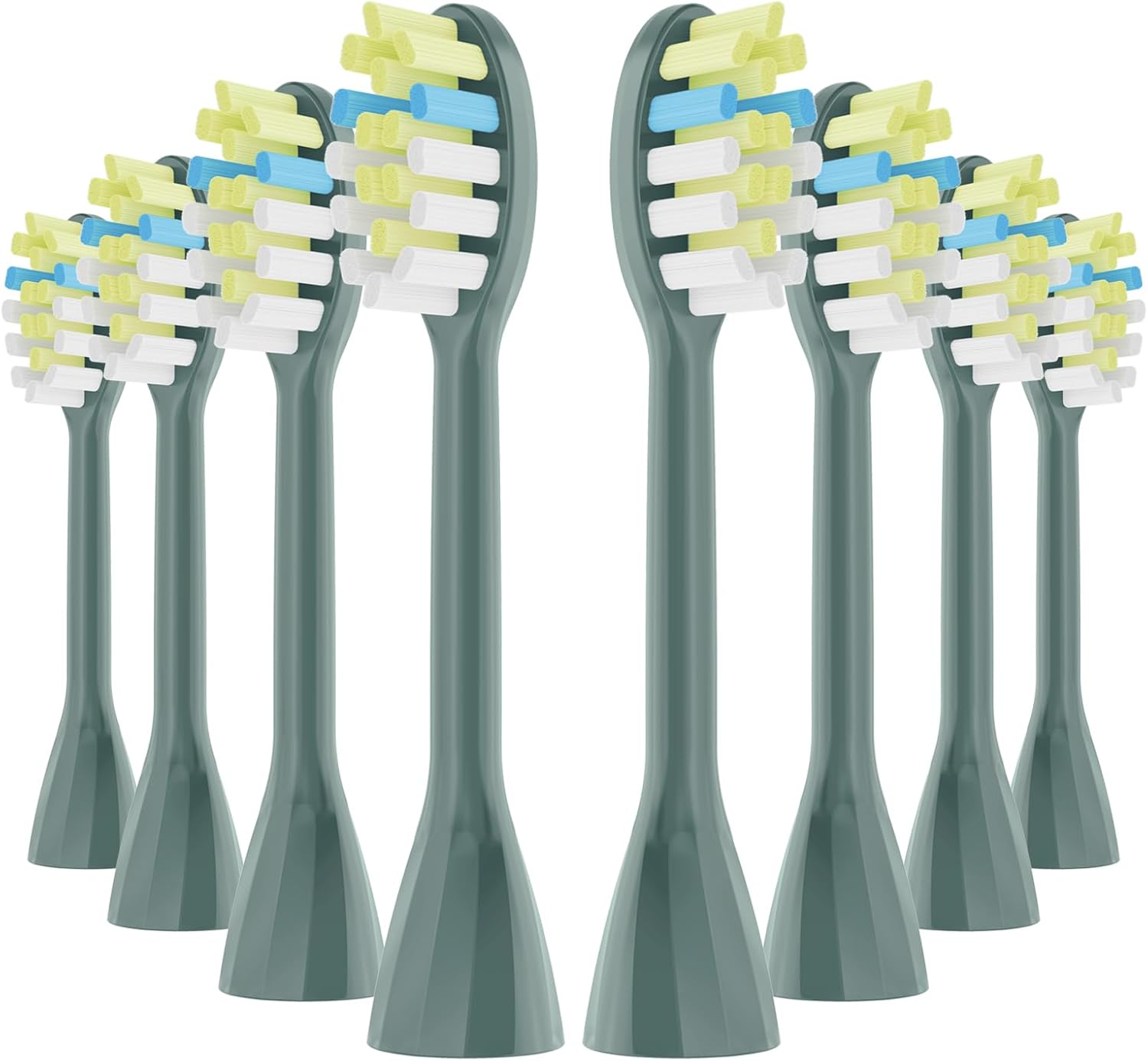 One Series Replacement Toothbrush Heads Pisonicleara Compatible with sonicare Philips One Series BH1022/03 HY1100/02 HY1102 (8-pc) Battery Brush, Mango Snow White Travel Refill (one-sage)
