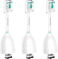 Aoremon Toothbrush Replacement Heads Compatible with Philips Sonicare E-Series Essence Xtreme Elite Advance CleanCare Screw-on Electric Toothbrush Handle Head Come with Hygienic Caps, 3 Count, White
