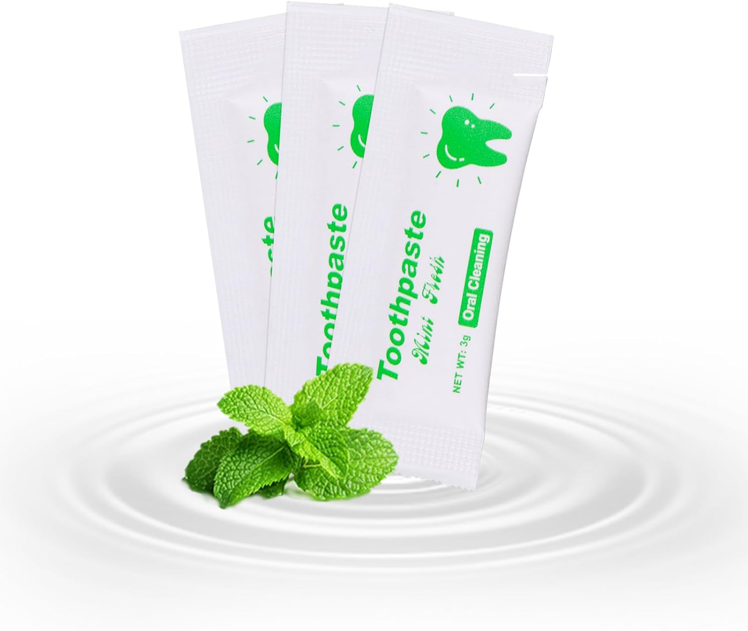 Too Small Bulk Travel Size Toothpaste Pack of 200,0.105 oz Extra Small Toothpaste Travel Size Bulk Mint Mini Disposable Toothpaste for Hotel,Guests,Homeless,Charity(Only Good for Single Use)