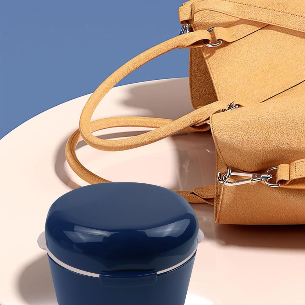 2PCS Retainer Cleaner Case, SENLIN DENTAL Double-layer Hollowed-out Draining Braces Denture Bath Case for Aligner, Retainers, Mouth Guard, Night Guard, Travel Cleaning