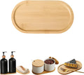 1PCS Bamboo Bathroom Trays - Suitable for The Bathroom,Kitchen,Breakfast Tray and Decorative Tray (8.46 in * 4.53 in)
