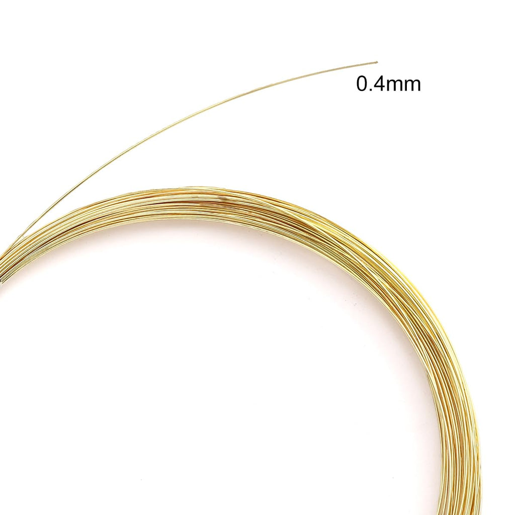 14K Gold Plated Wire 0.4mm 10 Meters Bead Cord for Bracelet Necklace Charm Beading Jewelry Making Findings
