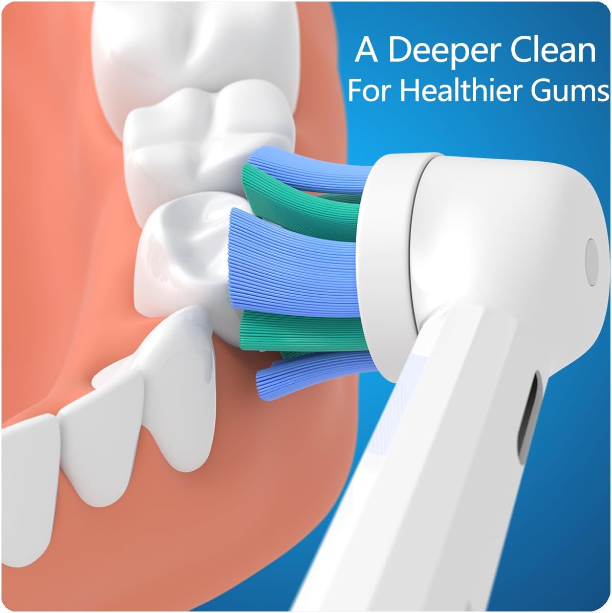 8 Pack Replacement Toothbrush Heads Compatible with Oral B iO, Brush Heads for Oral-B iO 2/3/4/5/6/7/8/9/10/7G Series, with Covers, White