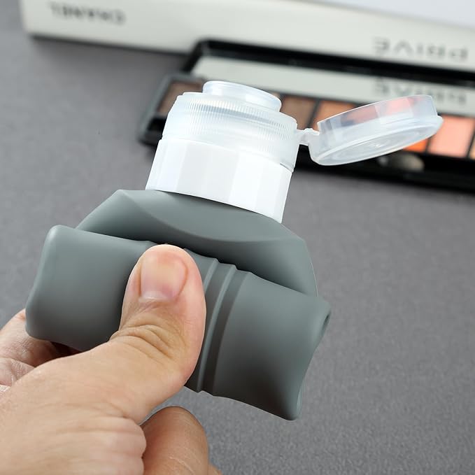 Travel Bottles for Toiletries, Large 6oz Oversize Containers, BPA Free Leak Proof Tubs Refillable Liquid Traveler Accessories with Toiletry Bag for Cometic Shampoo and Lotion Soap (4 Pack)