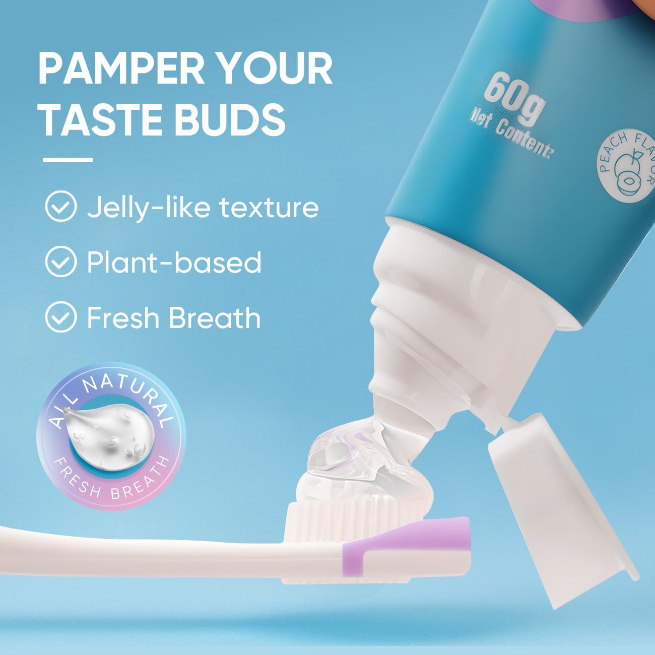 BodyAccel Tongue Cleaner Gel with Tongue Brush – Fresh Breath Oral Care Kit – Tongue Scraper Gel Set for Bad Breath Removal, Maintain Oral Health