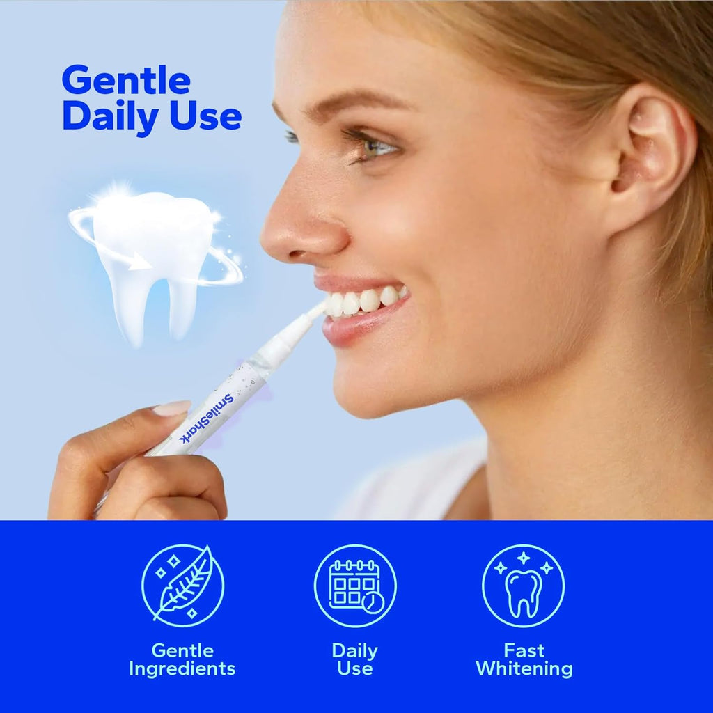 Premium Teeth Whitening Pens (4 Count), Sensitive-Free Whitening Gel, Professional-Strength Formula, On-The-Go Tooth Gel for Adults
