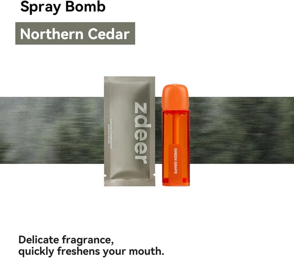 Smart Electric Oral Spray Refill for PW13 – 3-Pack (Northern Cedars) – Earthy & Refreshing, Wood-Inspired Aroma for Clean Breath