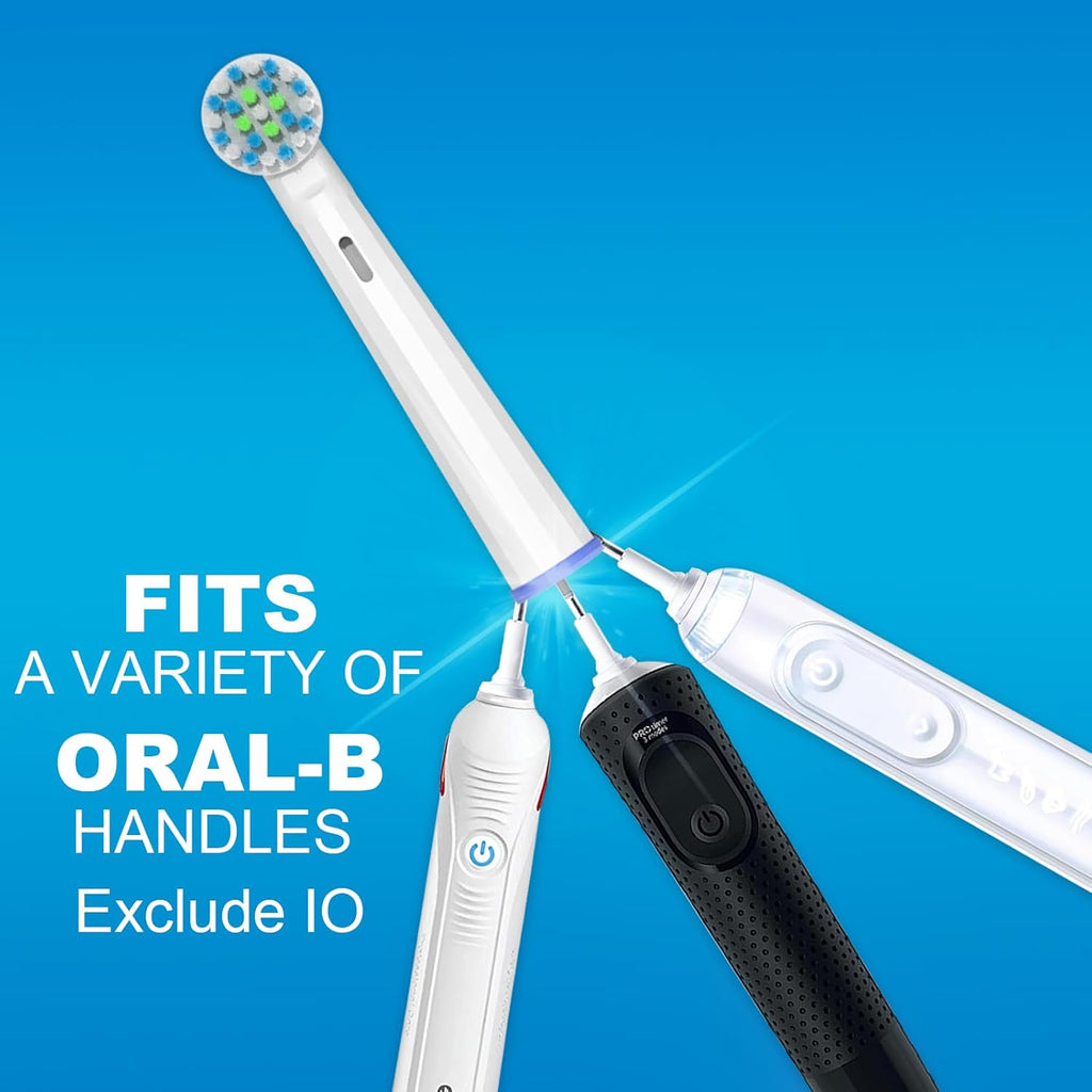Replacement Toothbrush Heads Compatible with Oral B Pro 1000 Electric Toothbrush,Professional Clean,Gentle on Gums, Brush Head Refills for Genius/Smart/Vitality Series,8 Count