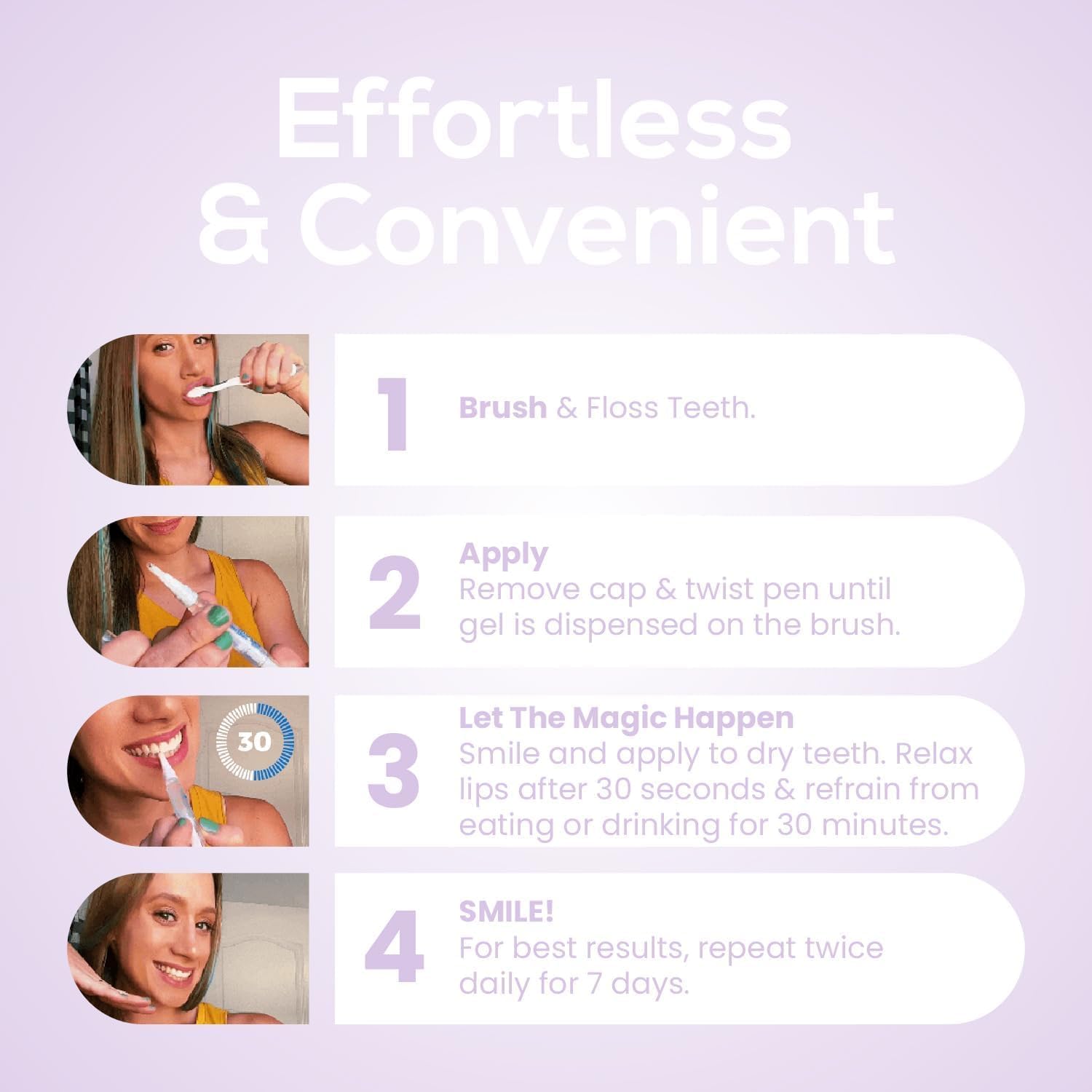 Venus Visage Award Winning Teeth Whitening Pen, 10+ Uses - Teeth whitening Gel Professionally formulated - Best Teeth whitening kit Teeth Whitener - Low Sensitivity - Mint - 0.07 Fl Oz (Pack of 1)