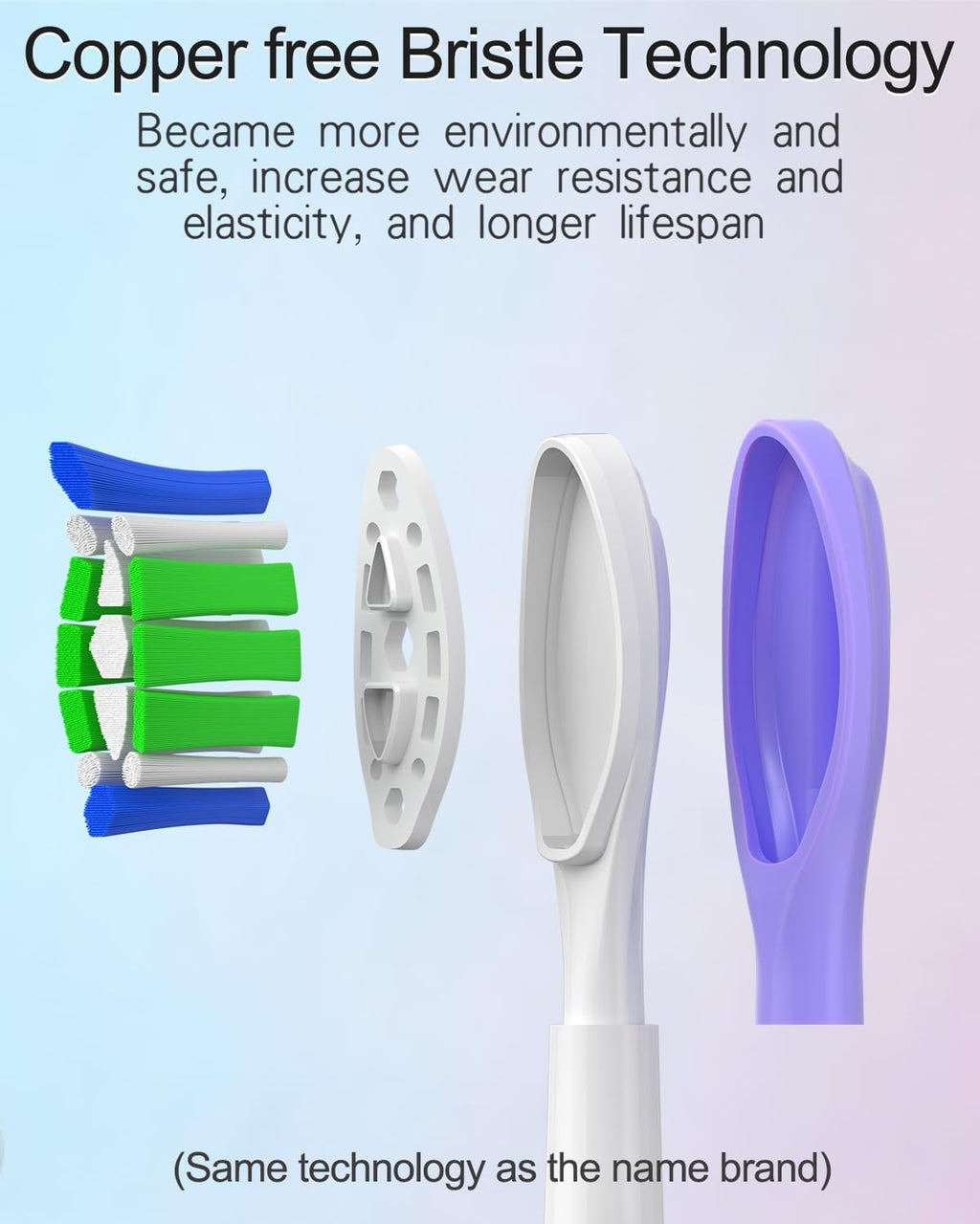 Replacement Toothbrush Heads Compatible with Philips Sonicare Click-on Handles, Multi-Coloured Silicone Wrapped Brush Heads Refills, with Covers, 12 Pack