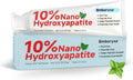 10% Nano Hydroxyapatite Toothpaste, SLS & Fluoride Free Remineralizing Toothpaste for Sensitive Teeth, Whitening, Antiplaque, Fresher Breath, Mineral Toothpast for Adults(4.23oz,Mint)