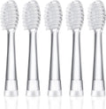 Baby Electric Toothbrush Replacement Heads Compatible with Seago SG-513/SG-977/EK6, Compatible with Dada-Tech-BB1/977/K6, Compatible with Brush-Baby WildOnes/KIDZSONIC(Over 3 Years)