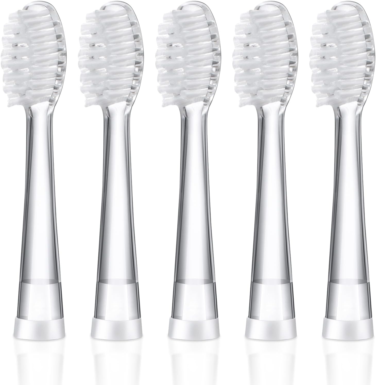 Baby Electric Toothbrush Replacement Heads Compatible with Seago SG-513/SG-977/EK6, Compatible with Dada-Tech-BB1/977/K6, Compatible with Brush-Baby WildOnes/KIDZSONIC(Over 3 Years)