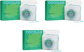 Cocofloss Woven Dental Floss, Dentist-Designed Oral Care, Mint, Waxed, Expanding, Vegan, Kid-Friendly String Floss with Coconut Oil, 3 Spools (33 yd Each)