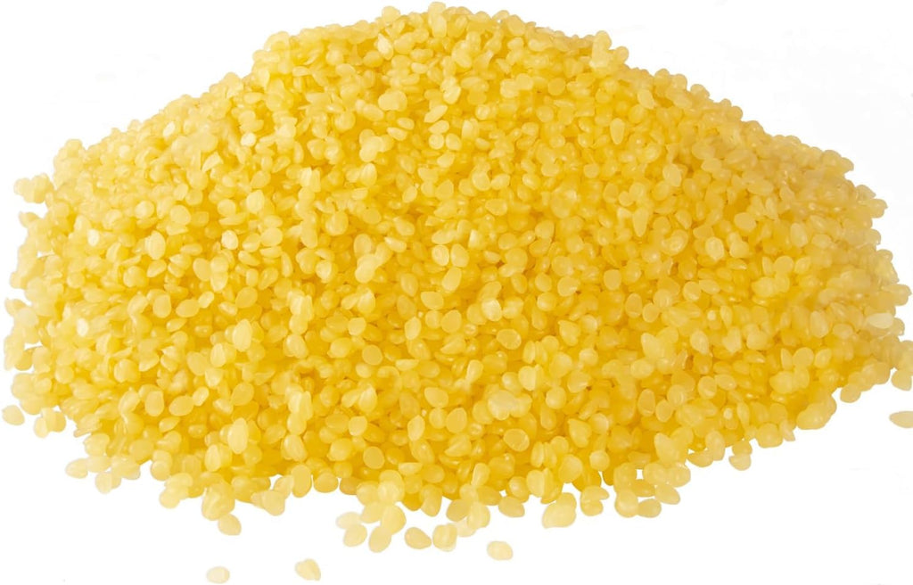 Natural Yellow Beeswax Granules (10-Pound) | Unrefined Pure Material for DIY Projects | Candle Making, Skin Care, Lip Balm, Soap Base | Organic Beeswax Pellets