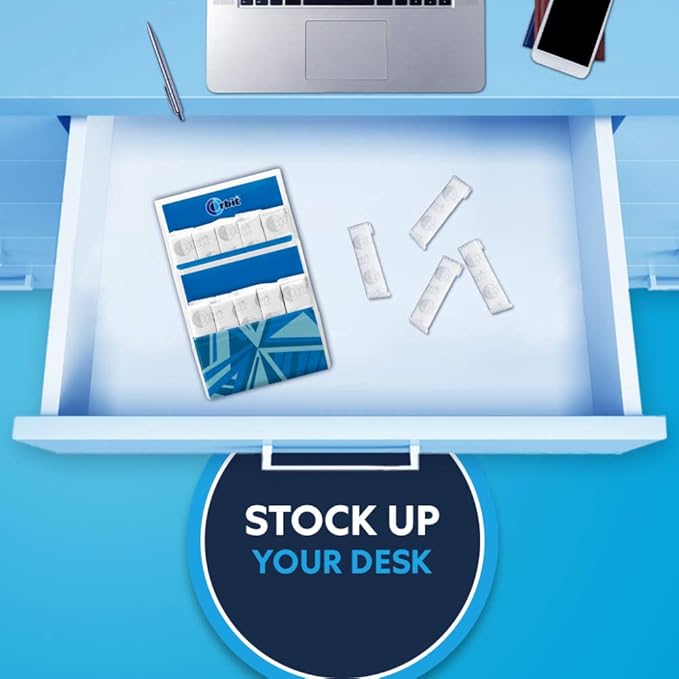 ORBIT Peppermint Sugar Free Chewing Gum - Chewing Gum Bulk Pack, 32.1 oz, 30 Count (Pack of 6)