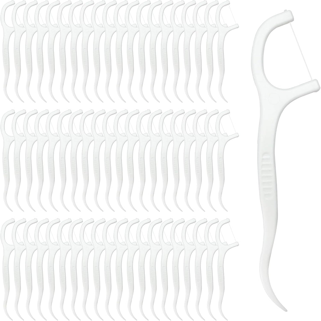 200 Count Tooth Floss Picks, Double Cleaning Tooth Picks Flossers with Bristles,Small Home Tooth Pick for Adult (200)