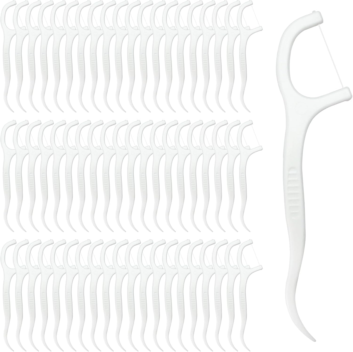 200 Count Tooth Floss Picks, Double Cleaning Tooth Picks Flossers with Bristles,Small Home Tooth Pick for Adult (200)