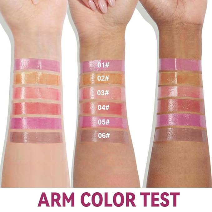 Summer Glow Reviver Lip Balm Butter Lip Gloss, Melting Lip Serum, Ultra-Hydrating Natural Vegan Lip Oil, Sheer-Tinted Shine & Hydration, Soothes & Softens Dry Lips (Purple)