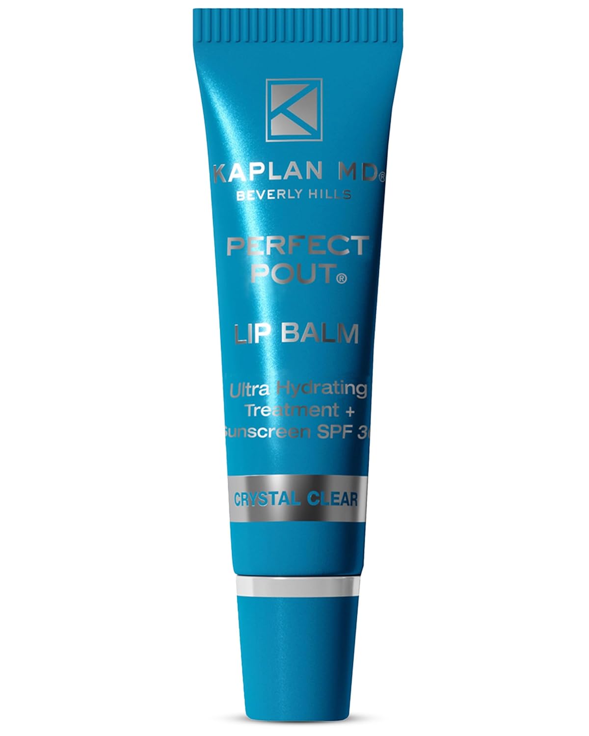 KAPLAN MD Perfect Pout SPF Lip Balm - Ultra Hydrating Lip Treatment for Dry, Chapped Lips - Sunscreen SPF 30 - Smooths Fine Lines - Glossy Finish - Non-Sticky Texture - Crystal Clear