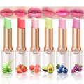 BINGBRUSH Peach Color Changing Lipstick,Lip Stain Long Lasting waterproof color changing lip gloss magic Moisturizer Lip Care Lip Balm Magic Lip Gloss Lip Tint Stain Gloss Set for Women (6Pcs)