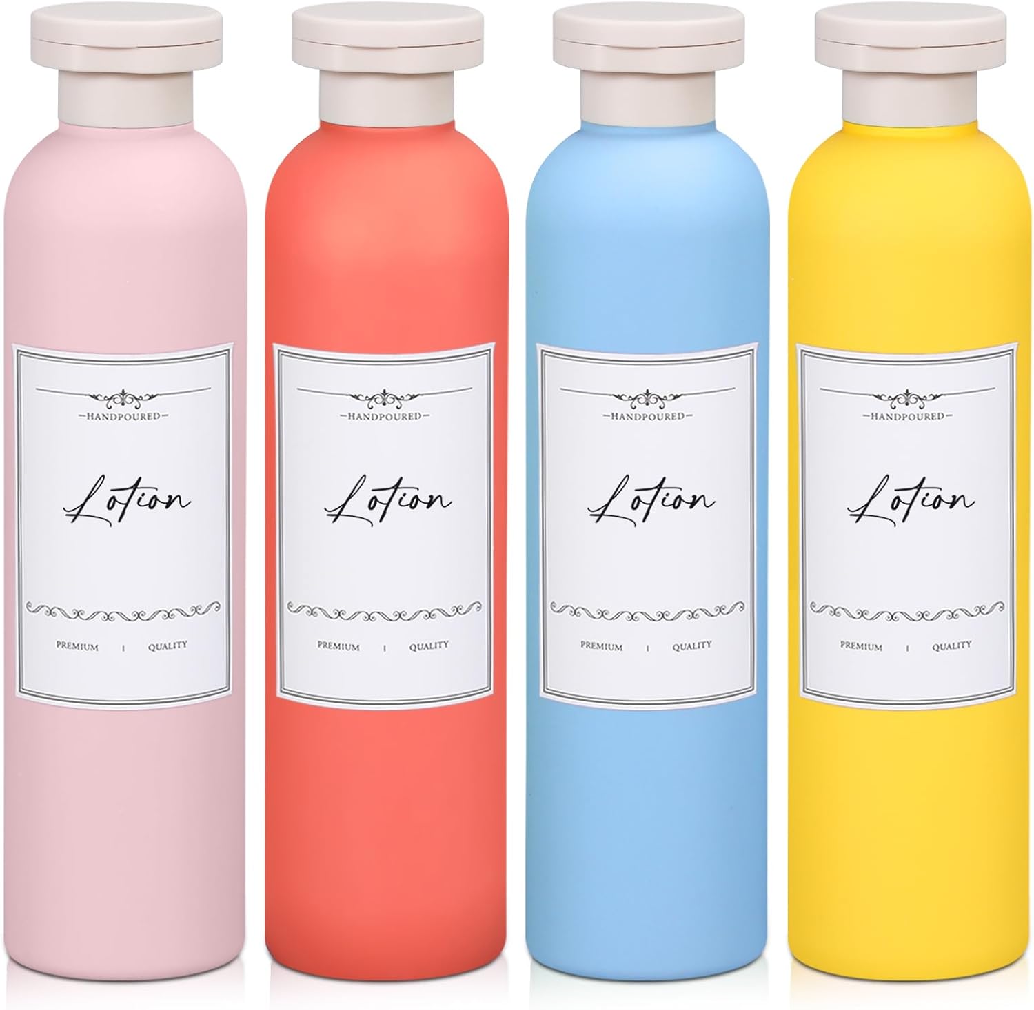 Travel Shampoo Bottle, Empty Plastic Squeeze Bottles 8.8oz with Flip Cap, Lotion Container for Toiletries Travel Size Shampoo and Conditioner