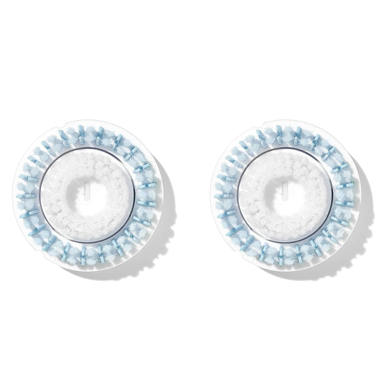 NEW Sensitive Replacement Facial Cleansing Brush Head for Clarisonic Mia 1, Mia 2, Mia Fit, Alpha Fit, Smart Profile Uplift, 2 Count