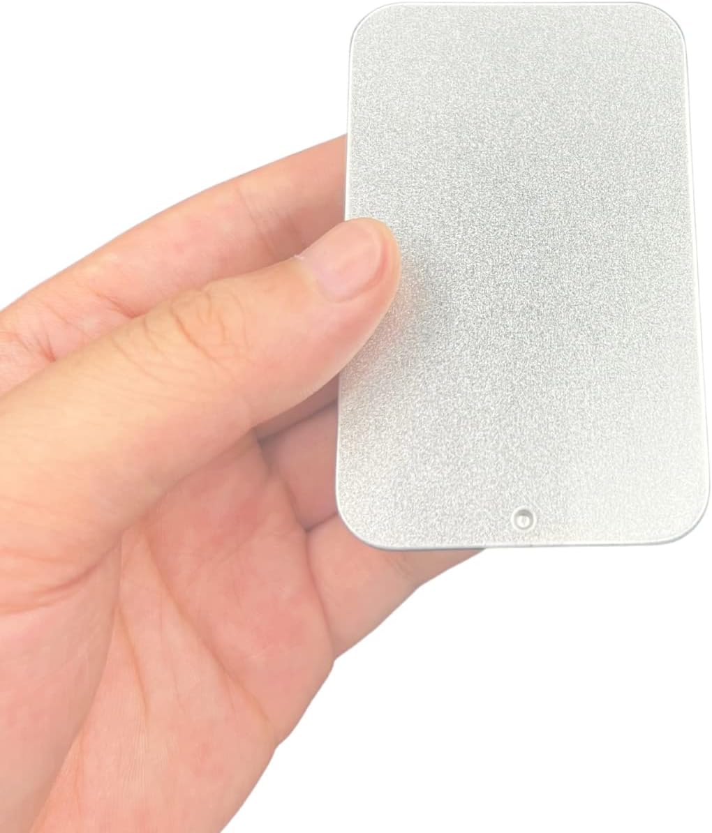 2Pack Dental Floss Case - Portable Travel Dispenser for 24 Adult Floss Picks (Silver)