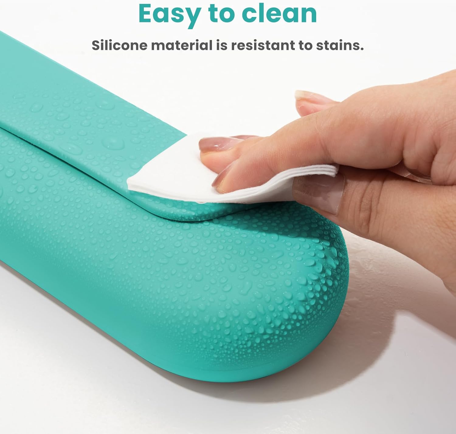 Silicone Electric Toothbrush Travel Case, Manual Toothbrush Travel Cover for Men and Women,Toothbrush Holder for Travel,Gym and More, Fits Most Manual and Electric Toothbrushes - Mint Green